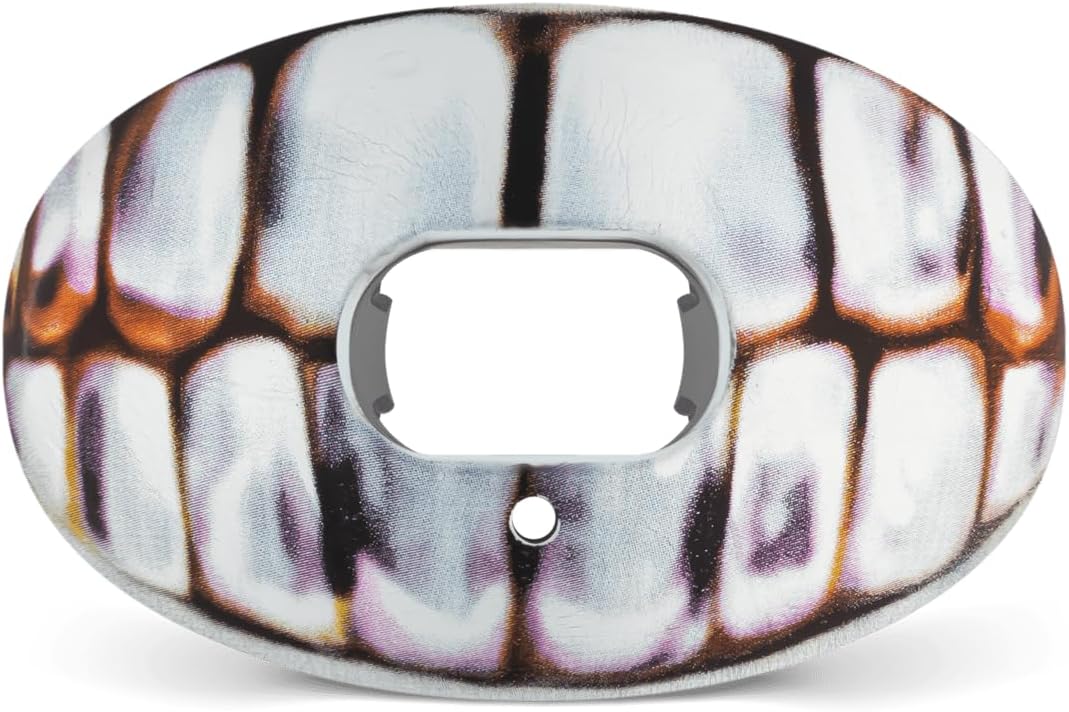 Battle X-Ray Oxygen Mouthguard Silver Chrome, One Size | No boiling required, Works with braces, Maximum breathability, Ready to wear instantly, Comfortable secure custom fit
