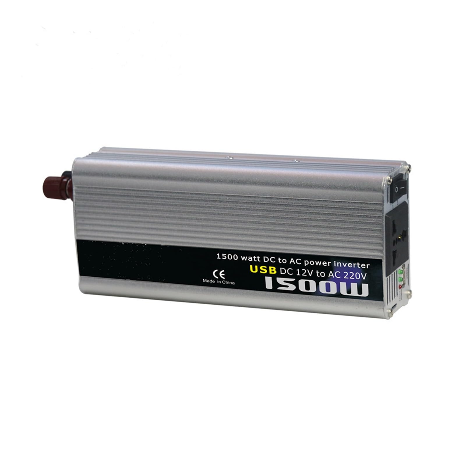 Convertitore a onda sinusoidale modificata a onda quadra montato su veicolo. Convertitore multifunzione 12V/24/1500W (Size : 12V 220V)