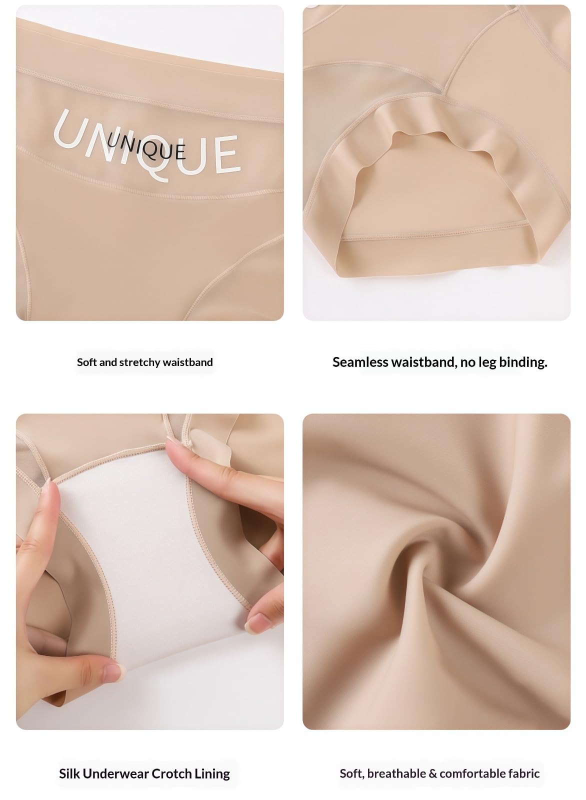 Generico Biancheria Intima Unica Controllo della Pancia per Le Donne Shapewear,Controllo Mutandine a Vita Alta,Biancheria Intima Senza Cuciture per Le Donne
