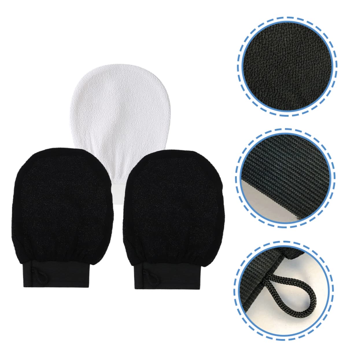 DOITOOL 15 Uds Guantes De Baño Guantes Exfoliantes Guante Exfoliante Corporal Guantes Exfoliantes Exfoliante Corporal Guantes Exfoliantes Guantes De Ducha Fibra De Viscosa Toallita De
