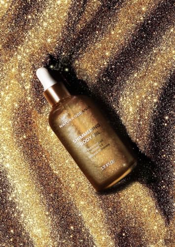 Natura Oceanía Argan oil with shimmer_for body and hair. Silky, lightweight, and illuminating oil with premium sweet and floral fragnance. Made in California