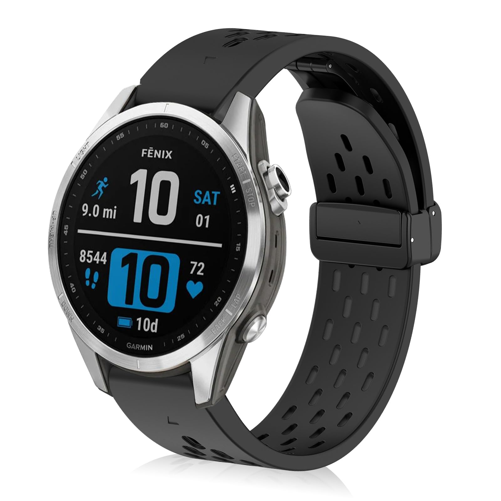 ToVioc Silicone Bracelet Compatible with Garmin Fenix 8 43mm/7S/7S Pro/6S/6S Pro