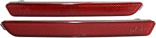 1 Pair Rear Bumper Reflectors Red Light Reflector Red Les Replace Marker Lens Trim Left+Right Fit for Mazda CX-7 2007-2009,GV7D-51-5L0,GV7D-51-5M0