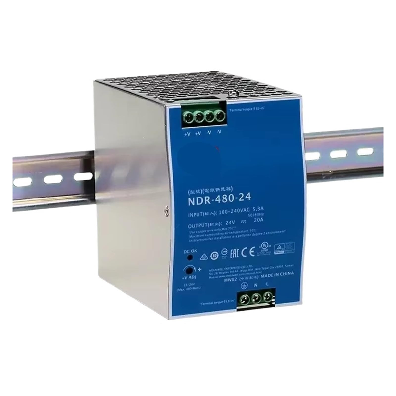 SWEWDSQG NDR-480 series Power Supply NDR-480-24 NDR-480-48 480W industrial rail type single output(NDR-480-24)