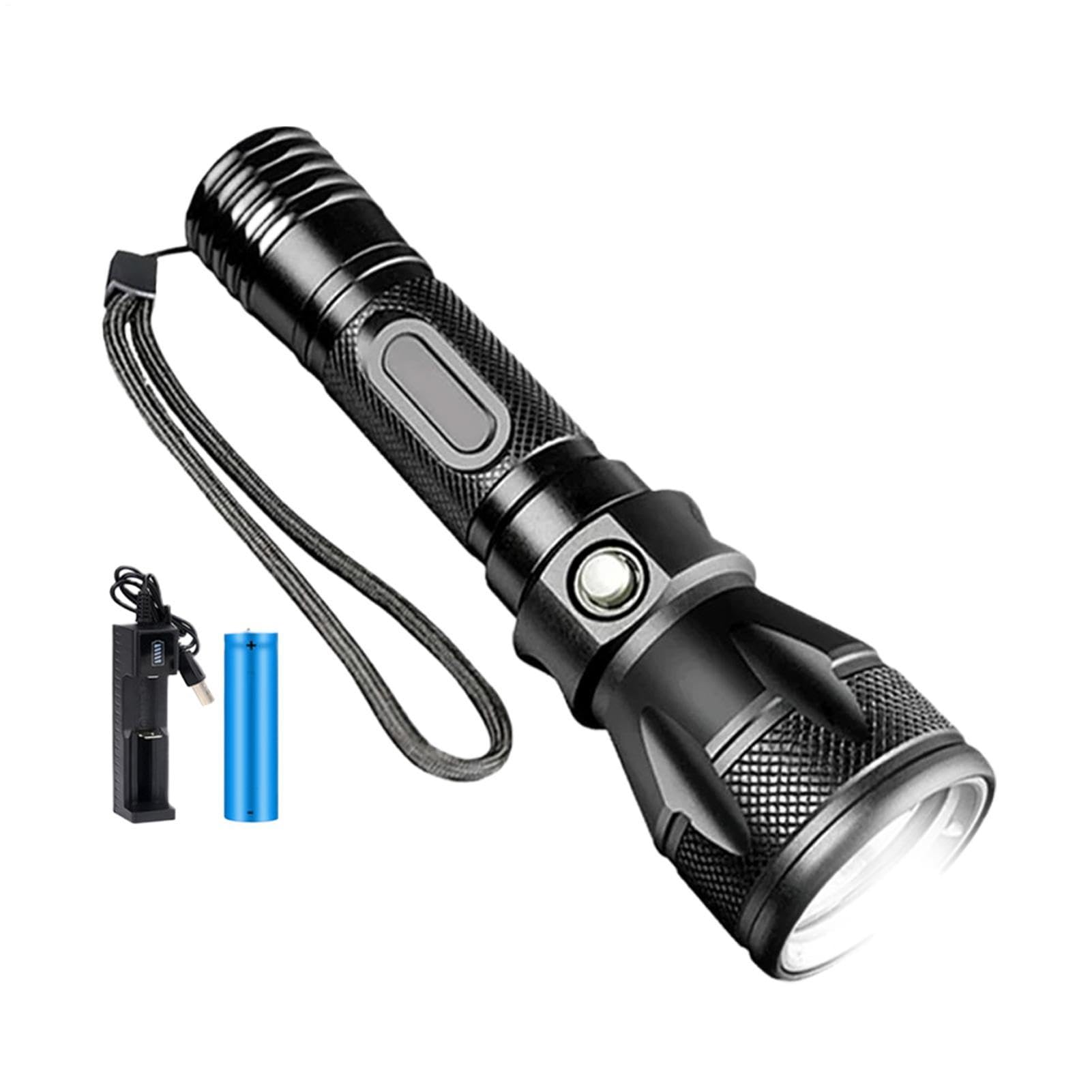 Torcia subacquea per immersioni, 3 modalità di illuminazione brillante, ricaricabile | Torcia subacquea per attività sicure di snorkeling notturno