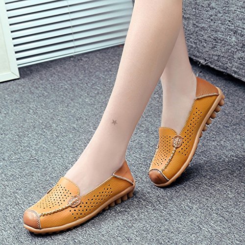 Image of VenusCelia Women's Floral Comfort Walking Flat Loafer