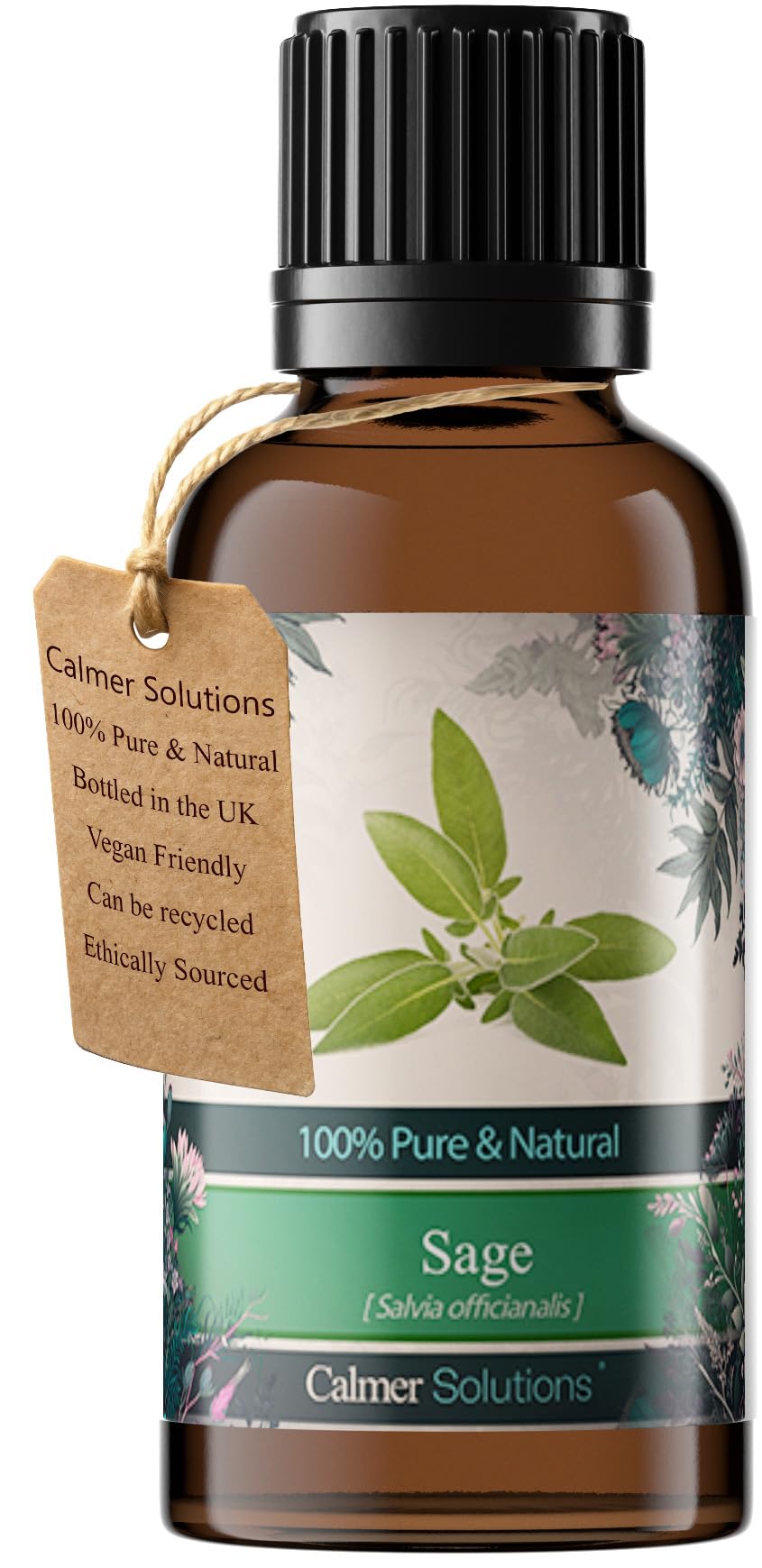 Calmer Solutions Clear Sage 100% Pure Essential Aromatherapy Oil 30Ml