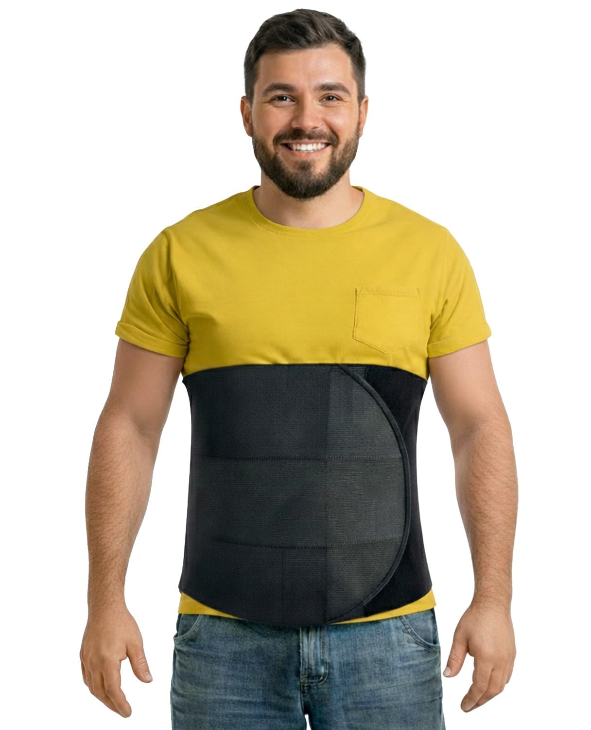 Plus Size Abdominal Binder Post Surgery Tummy Tuck | Postpartum Belly Band Wrap | Post C Section Belly Binder | Stomach Compression Hernia Belt For Men or Women After Pregnancy, Hysterectomy (4XL)