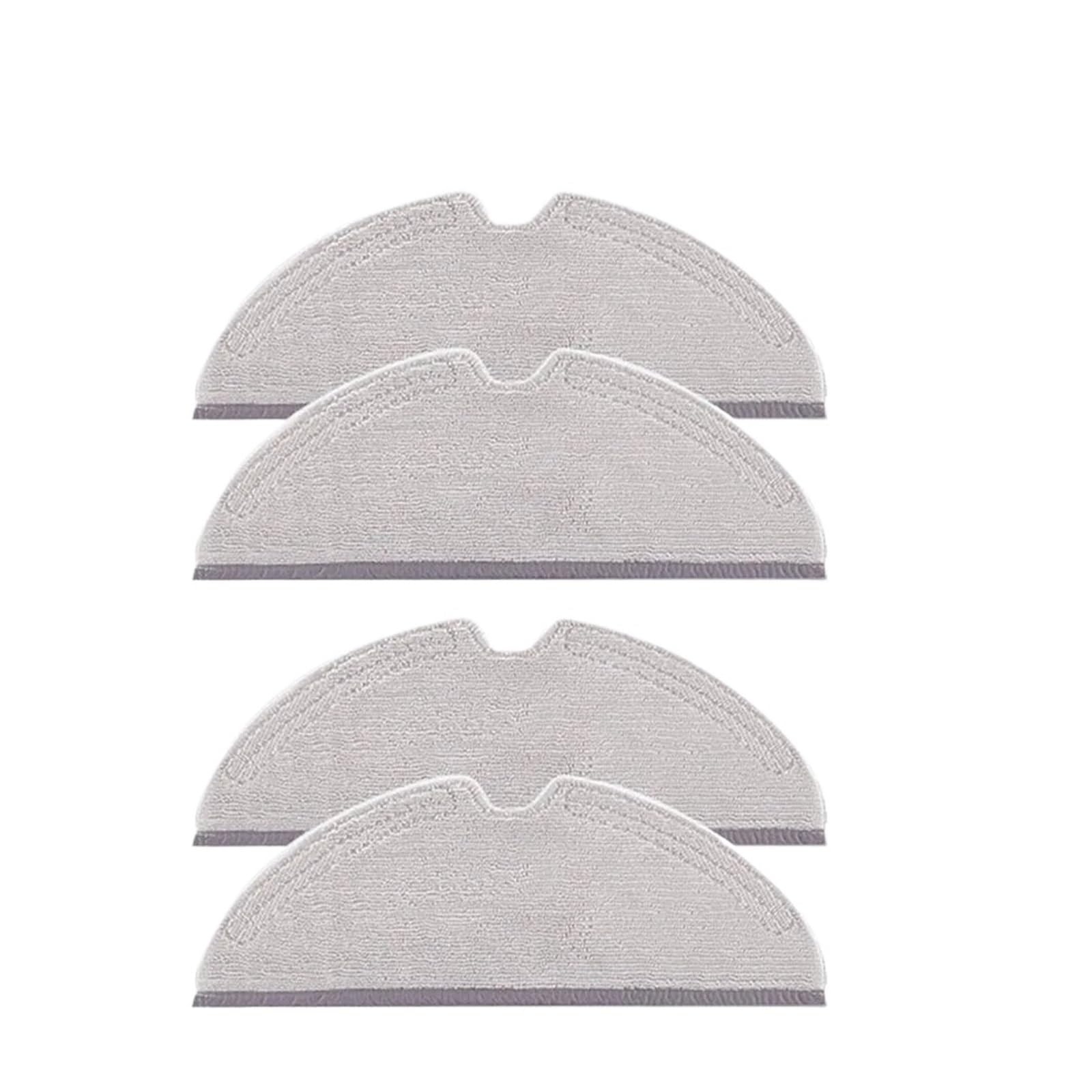 Compatible for Roborock，S5 Max Accessories Mop Rag S6 Pure S6 MaxV S51 S50 S55 S4 Q8 Max Q5 Pro Q7 Max Washable Mop Cloth(4pcs)