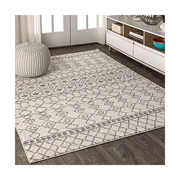 JONATHAN Y MOH209A-8 Izil Moroccan Beni Souk Indoor Farmhouse Area-Rug Bohemian Minimalistic Geometric Easy-Cleaning Bedroom Kitchen Living Room Non Shedding, 8 X 10, Cream,Gray JONATHAN Y MOH209A-8 Izil Moroccan Beni Souk Indoor Farmhouse Area-Rug Bohemian Minimalistic Geometric Easy-Cleaning Bedroom Kitchen Living Room Non Shedding, 8 X 10, Cream,Gray