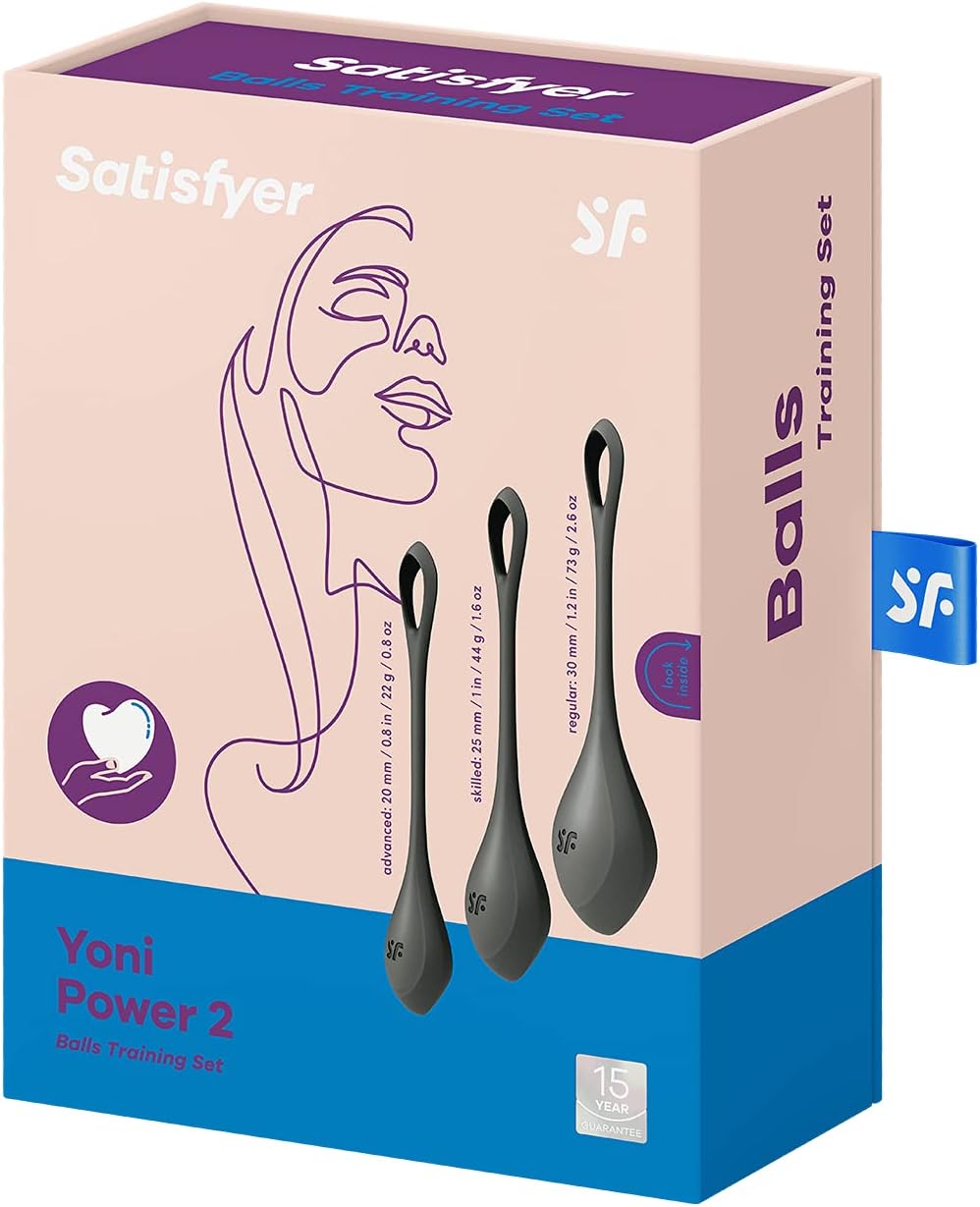 Set de 3 entrenadores de suelo pélvico Satisfyer Yoni Power por sólo 13,99€ ¡¡18% de descuento!!