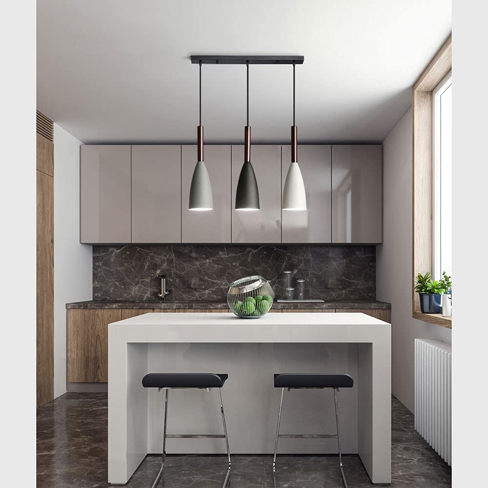 Lampadario in ferro battuto in metallo, lampada a sospensione a tre teste E27, lampada da soffitto, lampada a sospensione in stile industriale retrò, paralume in metallo, lampade a risparmio e