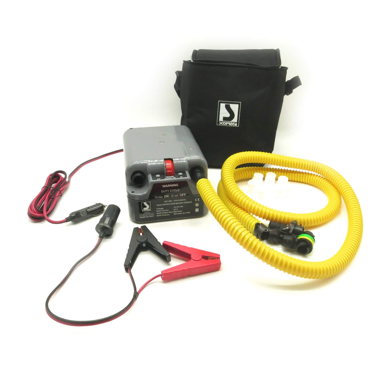 Lalizas - Pompa ad aria elettrica, 12 V, 300 mbar, 450 l/min, per gommoni