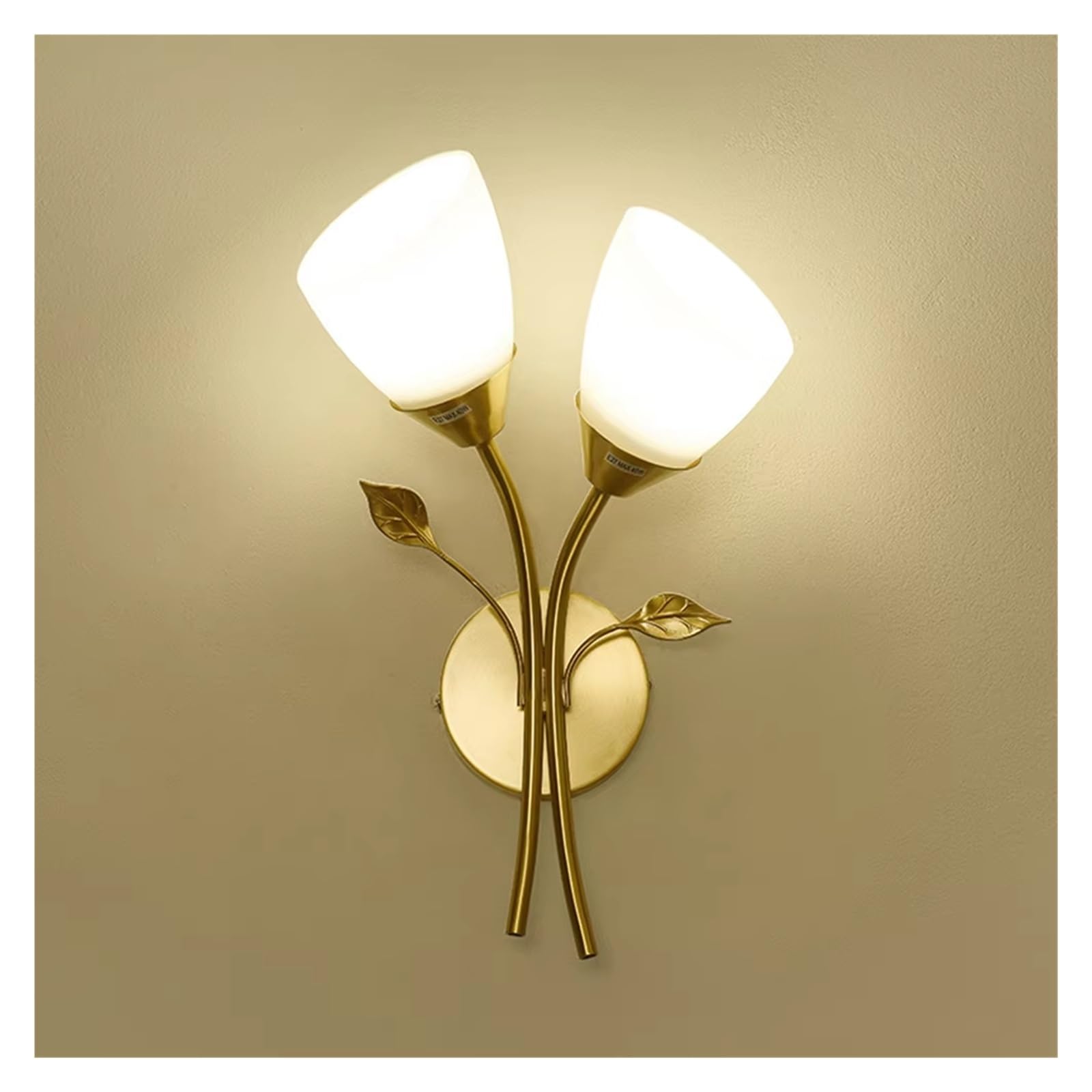 MESOVFCA Nordic Modern Iron Wall Lamps LED Bedroom Bed Lamp Learning Corridor Room Indoor Wall Lights Glass Ball Decor Light,Contemporary(2lights)