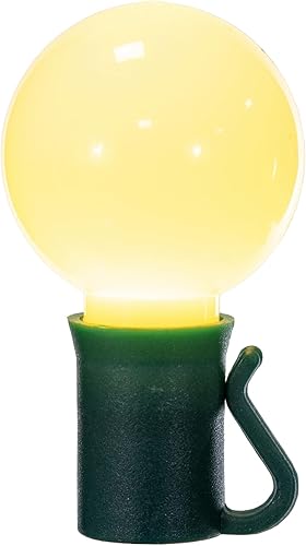 Vista 12 de Vickerman 25 luces LED G30 azules en cable verde, cadena de luz de Navidad de 16