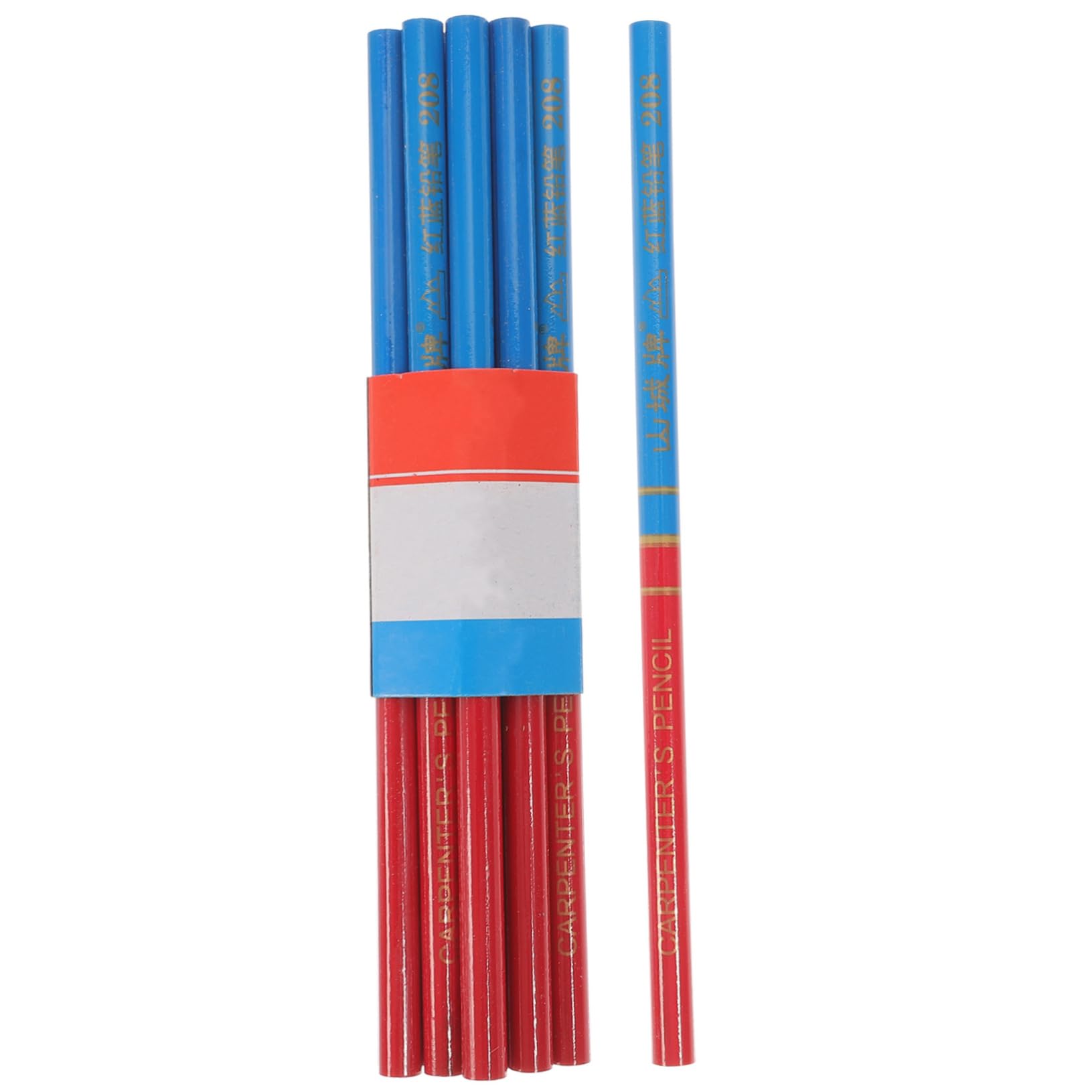 SHINEOFI 40 Piezas lápiz para trabajar la madera rotuladores borrables mapa de madera lápiz bicolor lapices bicolor xherramienta lápices marcador de carpintería lapices de obra