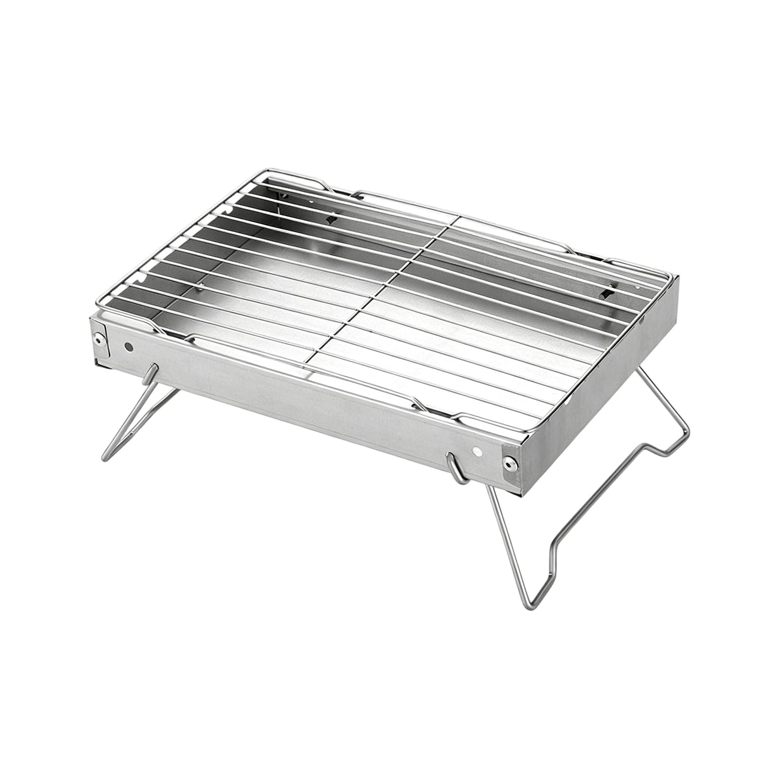 Portable Folding Camping Grills with Adjustable Vent for Outdoor Cooking and Picnics Barbecue Cookware Folding Barbecue