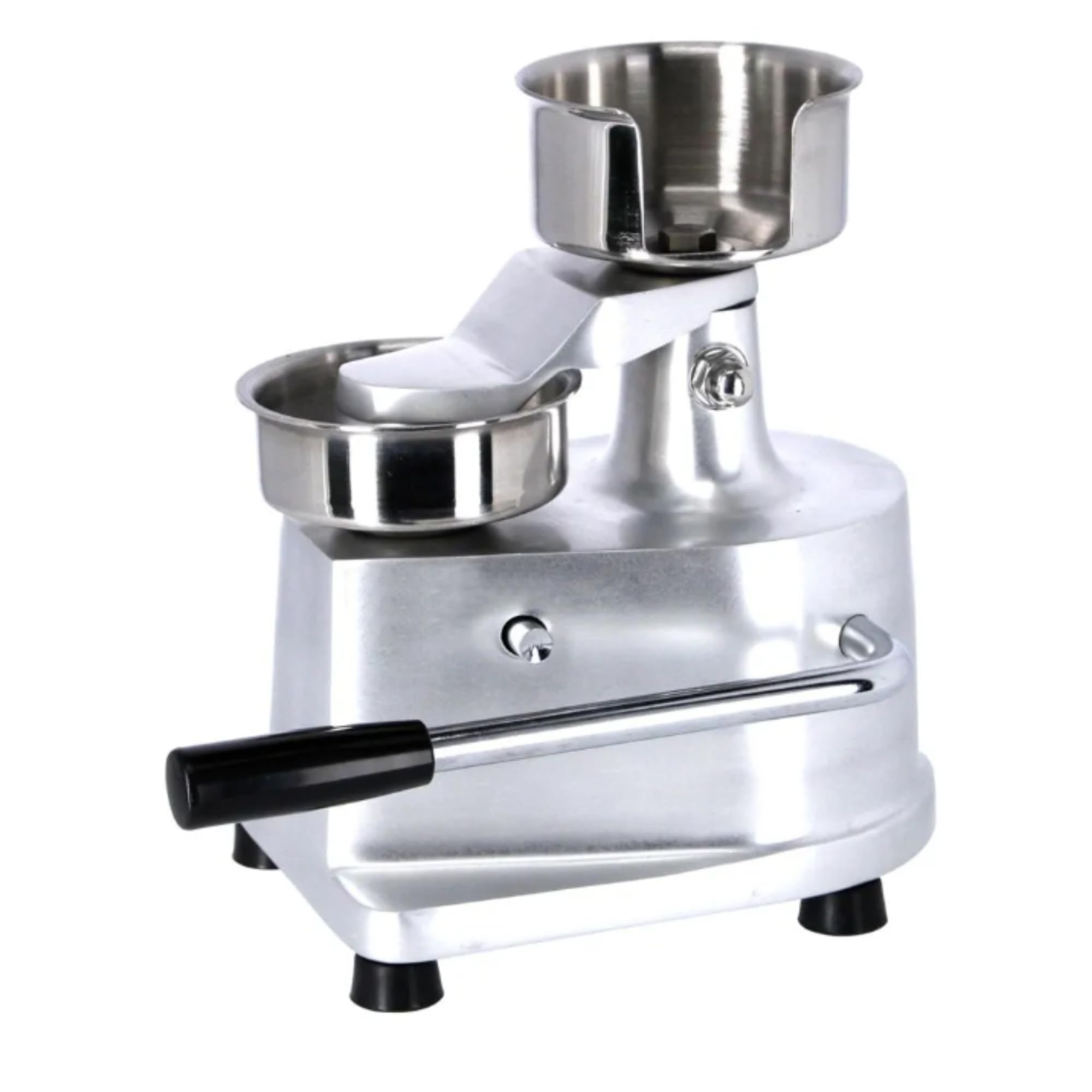 Pressa per hamburger manuale 130 mm – Modello da tavolo robusto – Acciaio inossidabile – Fabbricazione di bistecche uniformi – Strumento professionale per macellerie e ristoranti