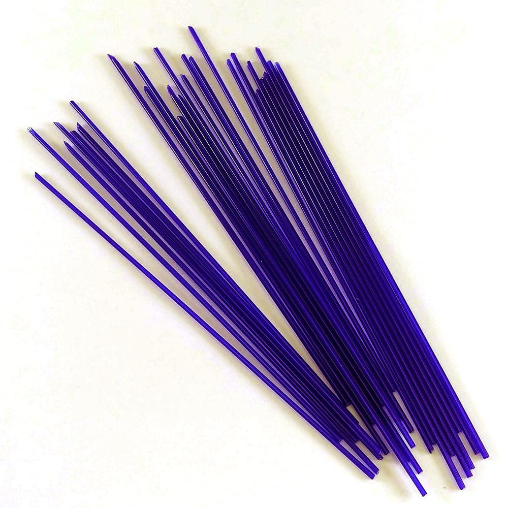 Cobalt Blue Opal COE 96 Stringer Sample - 4.375" Long Oceanside Glass Stringer, S-2306-96