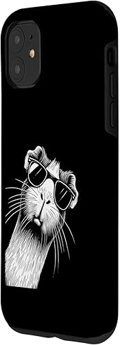 Miniatura 11 de iPhone 12 mini Cool Guinea Pig Wearing Sunglasses Guinea Pig Lover Case