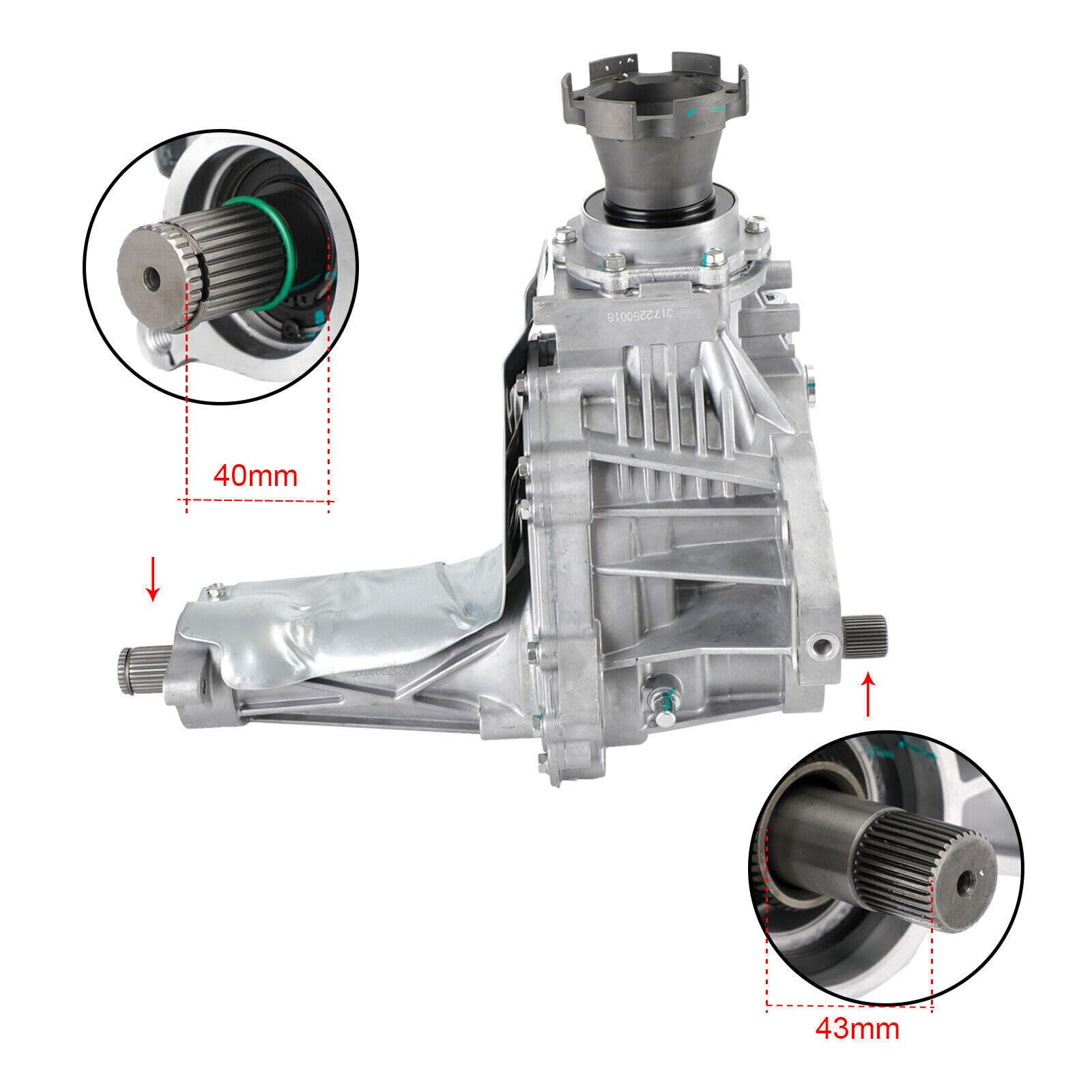 Partsline Boîte de transfert compatible avec Opel Antara A, Chevrolet Captiva, 2.2 CDTi 4x4 & 2.2 D 4WD - équivalent à 23247709, 23247712
