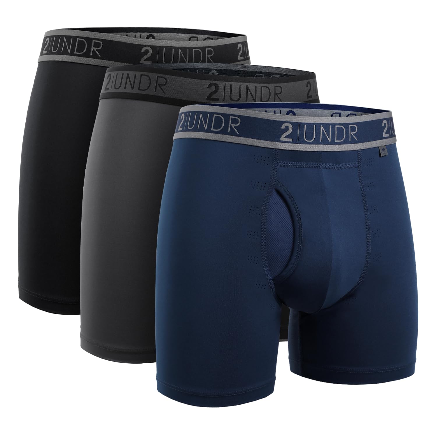 2UNDR Mens Sport Shift Boxer 3-Pack