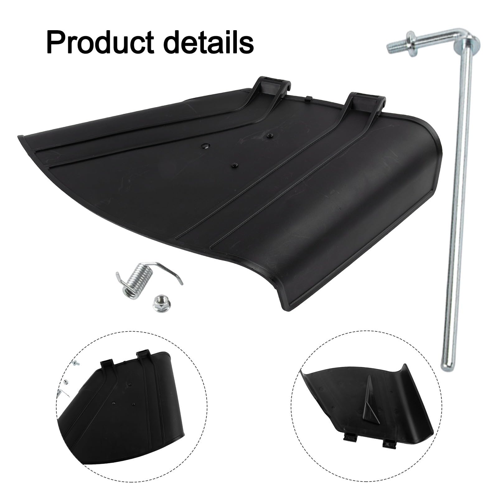 TimeCutter - Kit deflector de cubierta de conducto de descarga lateral, 42 cortacéspedes, incluye varilla pivotante y resorte