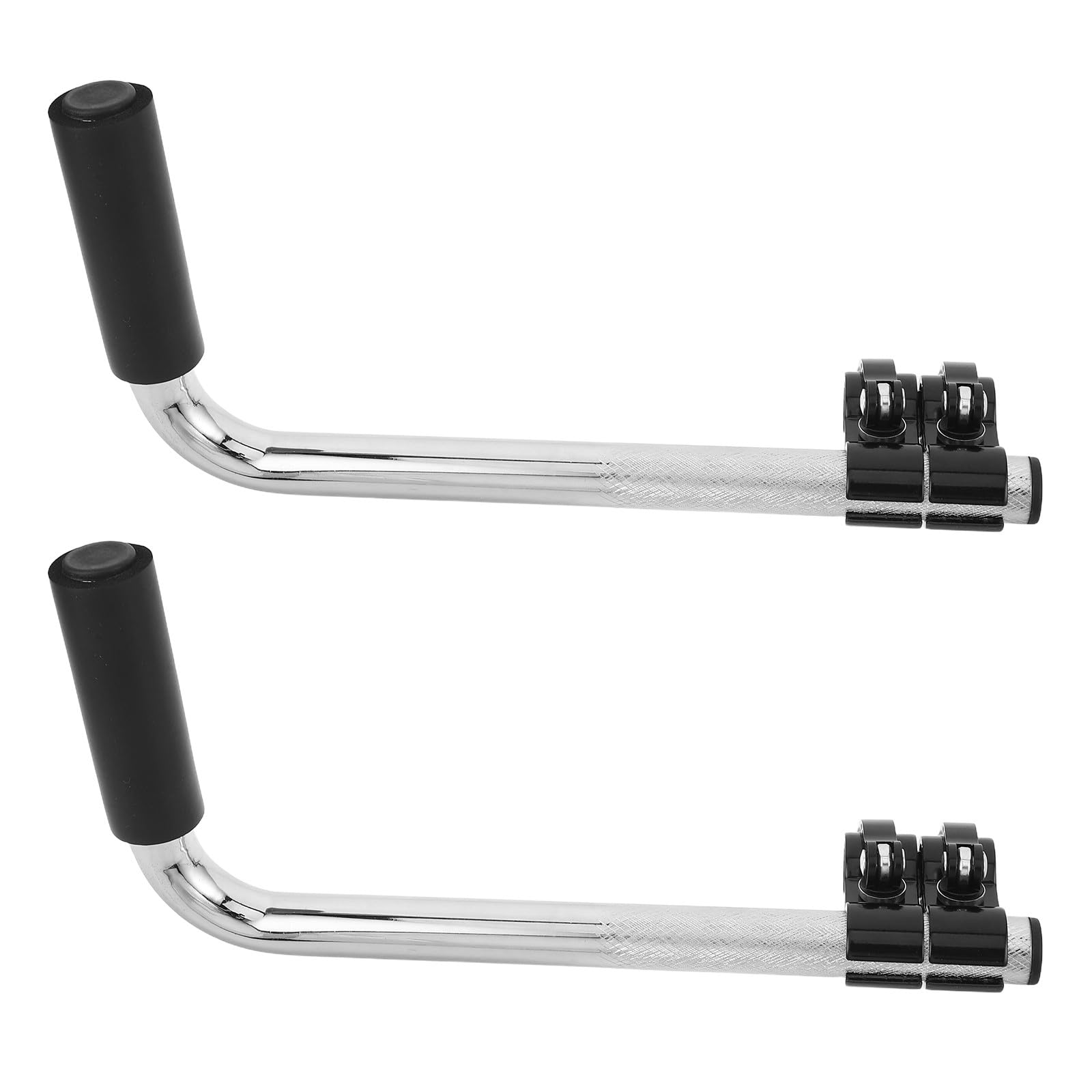 Extensor de Manija de Empuje para Silla de Ruedas, Acero Inoxidable, Diámetro 22.2 Mm, 2 Piezas 2 Abrazaderas de Liberación Rápida, Accesorio para Sillas de Ruedas Adultos