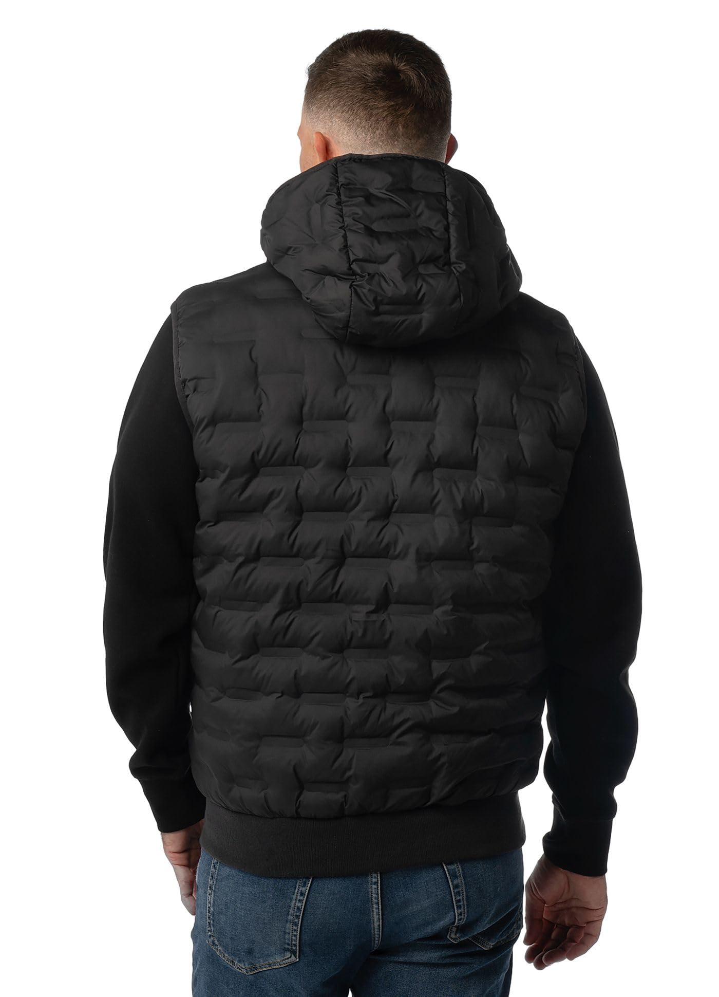 PITBULL Herren Steppweste FISK – Männer Weste mit Kapuze, Winddicht Gefüttert, Sportlich Leicht, Übergangsjacke aus Polyester