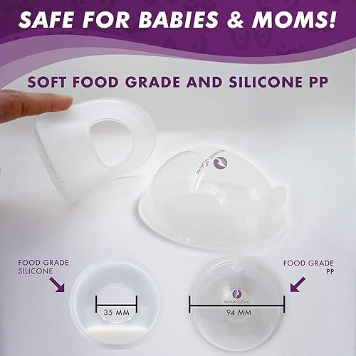 Miniatura 8 de Nuevo modelo con tapones Cáscara de pecho y colector de leche para alivio de la lactancia materna 2 en 1 protege los pezones agrietados doloridos y