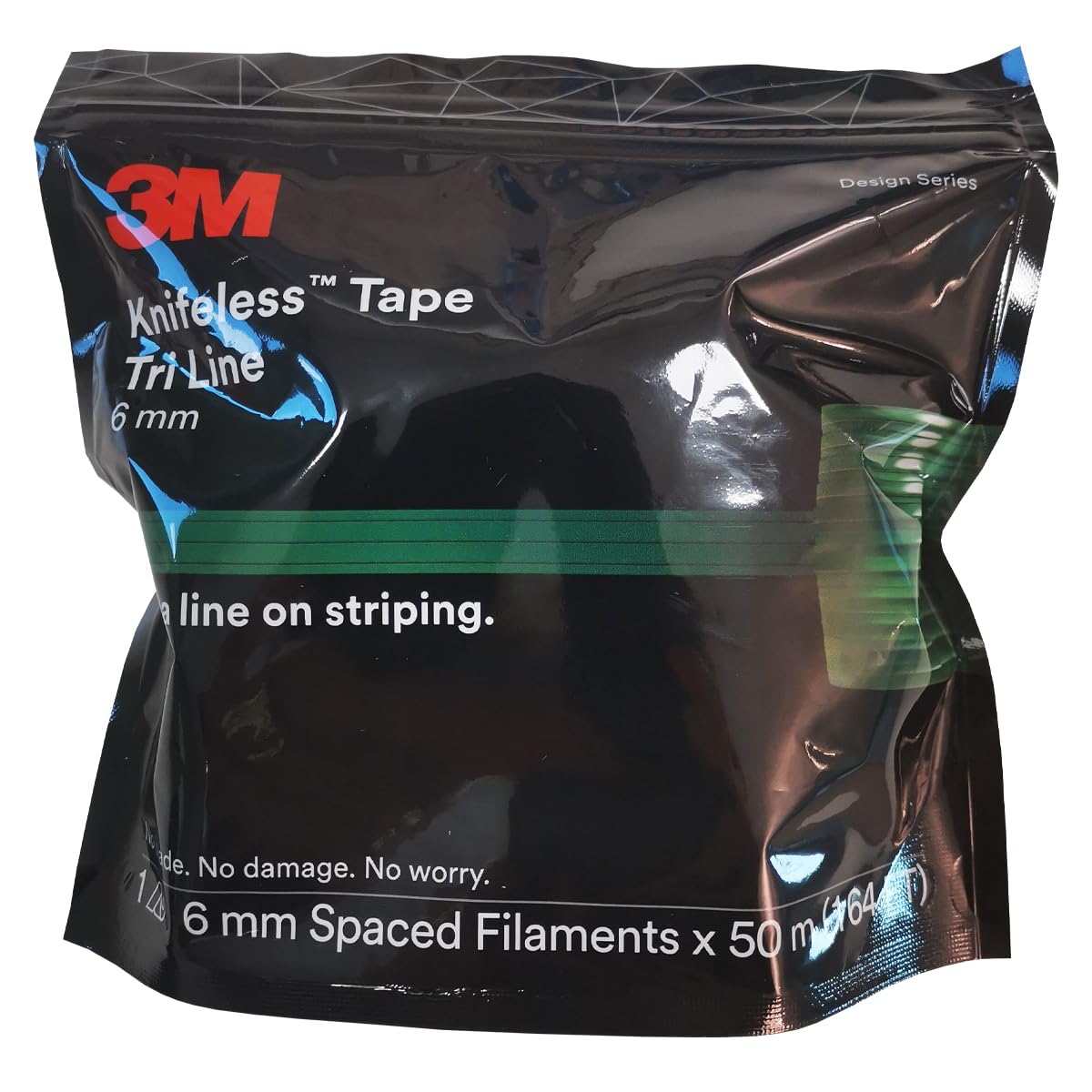 3M | Knifeless Tape, Schneideband für Details, Wrapping, Tri Line Tape 6 mm x 50 m, Schneidedraht zum präzisen Schneiden von Folien, ohne Klingen