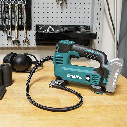 Miniatura 5 de Makita DMP180ZX Inflador inalámbrico de iones de litio LXT® de 18 V, funciona con batería, solo herramienta (batería y cargador no incluidos); verde