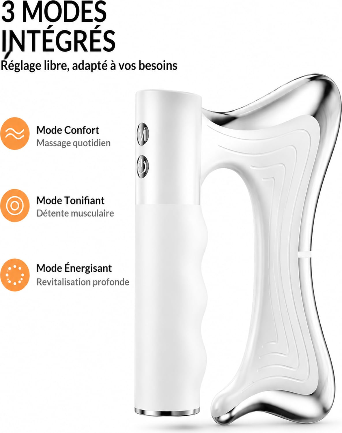 Luxcary Masajeador Drenante Reafirmante para Abdomen y Muslos | Drenaje Linfático, Reafirma la Piel, Zona Abdominal, Para Muslos, Uso Corporal