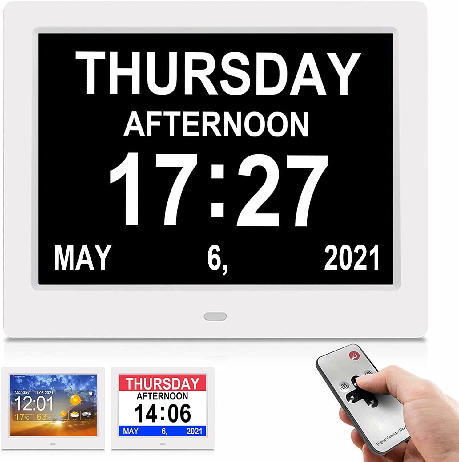 Buy SSA Dementia Clock, 8" Day Clock Clear Large NonAbbreviated Day