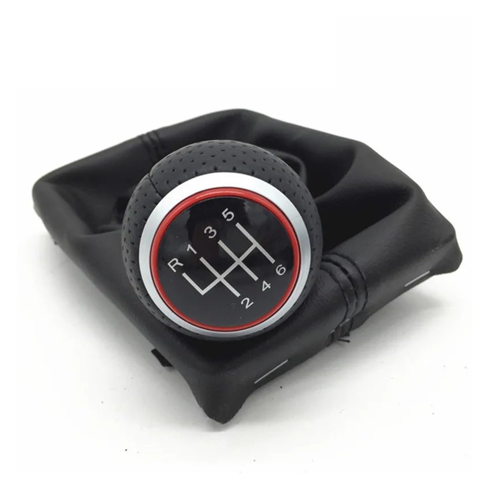 Jsyalmslw Red 6-Speed Cover Performance Gear Knob For A4 S4 B8 8K For A5 8T For Q5 8R S Line 2007-2015