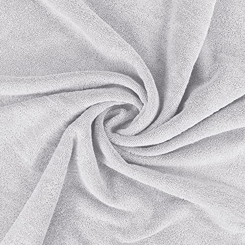 Image of Utopia Towels Jumbo Bath Sheets, 2 Pack, 35x70 in, 600 GSM Cotton, Silver | Extra Large Ring Spun Cotton Bath Sheets - Soft, Plush, Quick-Drying, Highly Absorbent, Great for Everyday Use