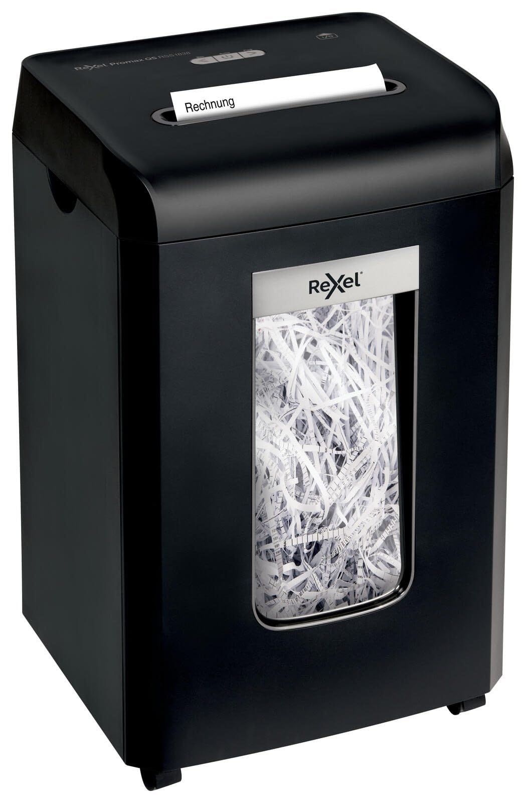 Rexel ProMax QS RSS1838, Distruggidocumenti Manuale , 18 Fogli, Taglio a Strisce, Sicurezza P-2, Capacità 38 litri, 2104588EU