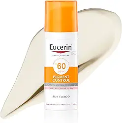 EUCERIN Protetor Solar Facial Antimanchas FPS 60 50ml, Pigment Control, Clareador, Proteção UVA, UVB e Luz Visível, Thiamidol
