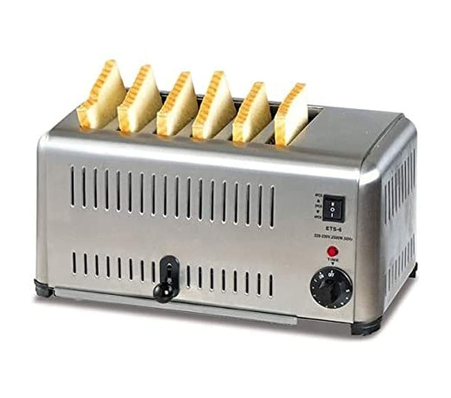 6-Slices Commercial Toaster, Electric Bread Toaster, Stainless Steel, Automatic Pop Up, Make Faster Breakfast-image-27