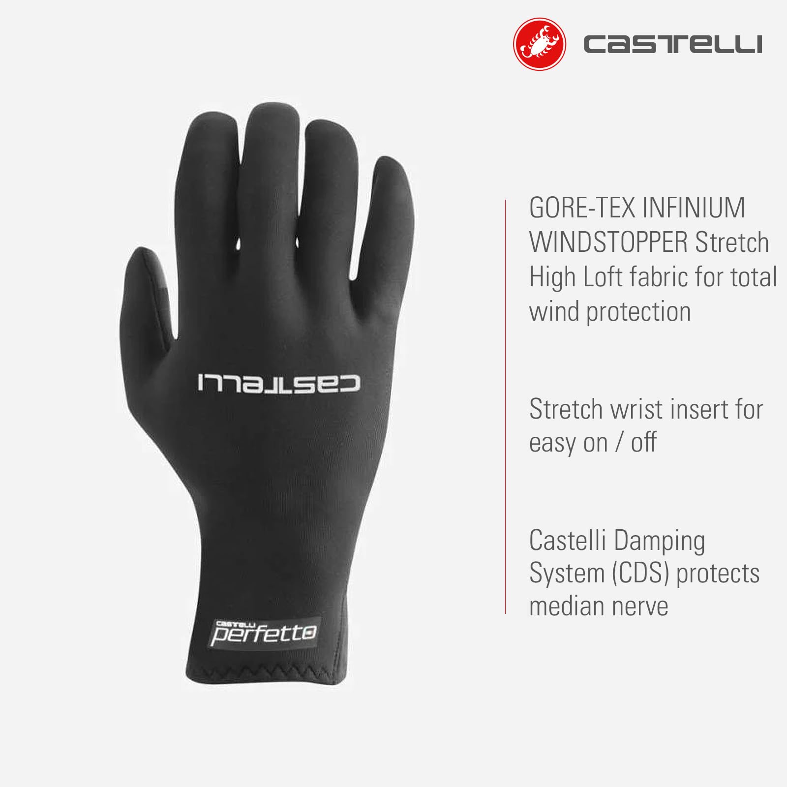 Castelli 4522570 Perfetto MAX Glove Sports Gloves Unisex Black