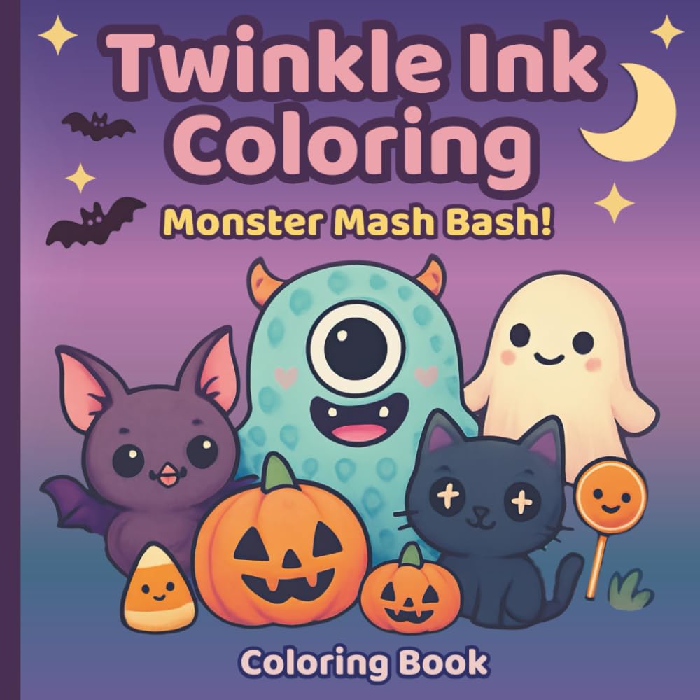Twinkle Ink Coloring: Monster Mash Bash!