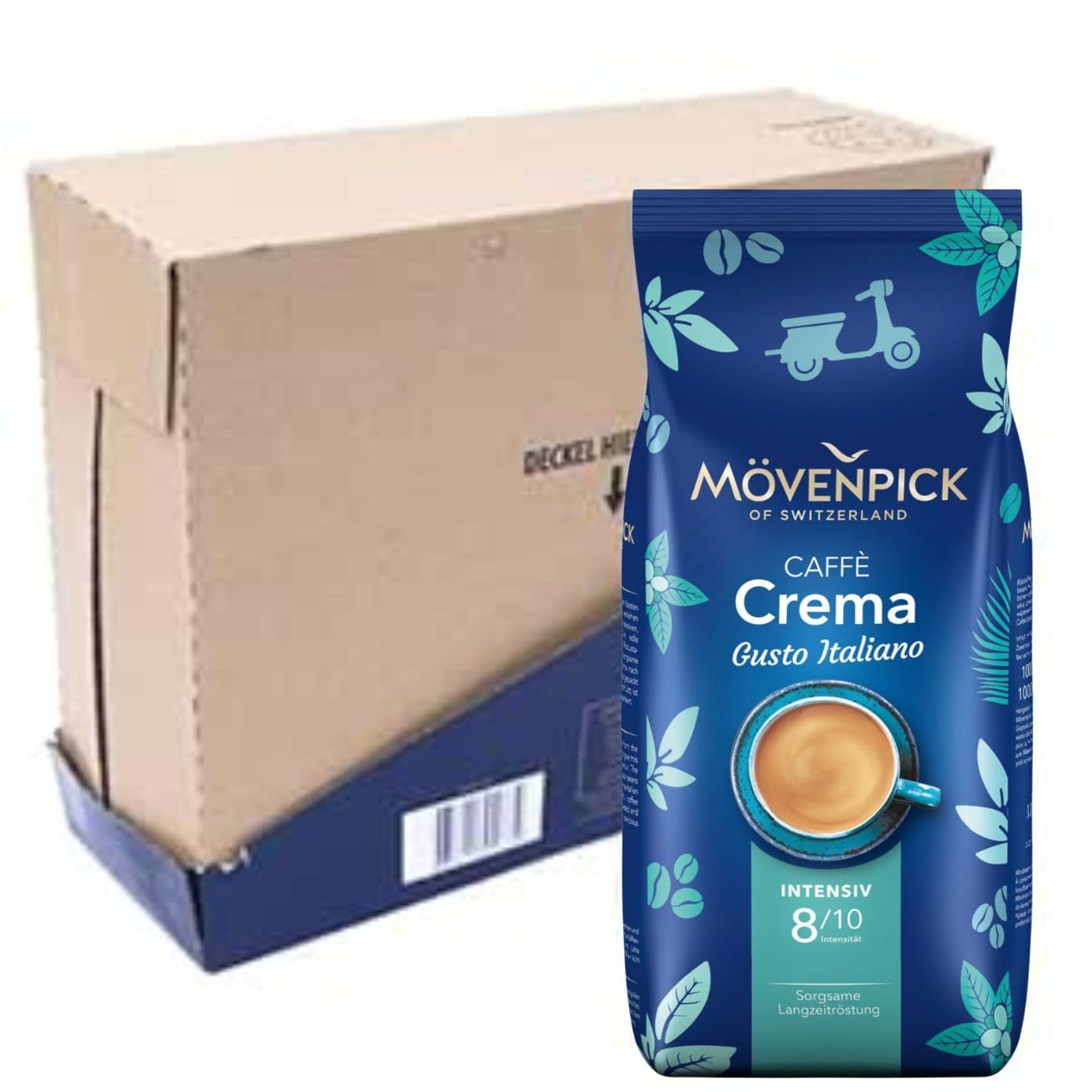 Mövenpick Caffè Crema Gusto Italiano Intenso 4 x 1000 g (4000 g) - kawa Crema