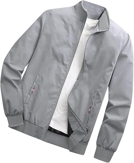 TAGAS Men's Regular Jacket Fit For Casual Wear || Low-Cut Standing Collar...