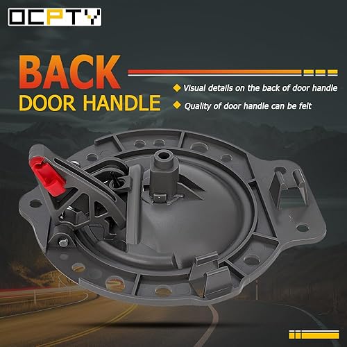 Miniatura 6 de OCPTY Manija de puerta interior del pasajero delantero derecho de repuesto para 2006-2010 para Jeep Commander manija interior de la puerta gris (1