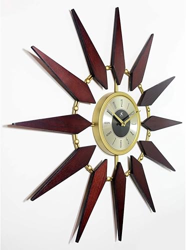 Miniatura 3 de Infinity Instruments LTD. Orion Starburst - Reloj de pared moderno de mediados de siglo, de 30 pulgadas, grande, de mediados de siglo, moderno,