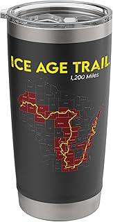 Ice Age Trail Wisconsin Long-Distance Hiking Scenic Trail Stainless Steel Insulated Tumbler
