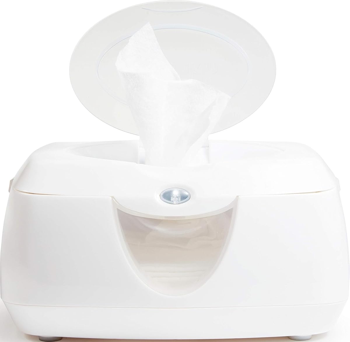 Warm Glow Baby Wipe Warmer with Nightlight, White