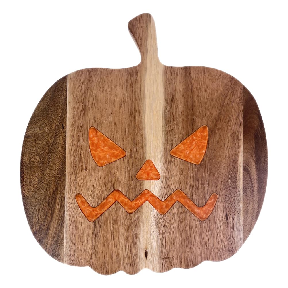 Planche à découper Halloween en forme de citrouille pour viande et légumes