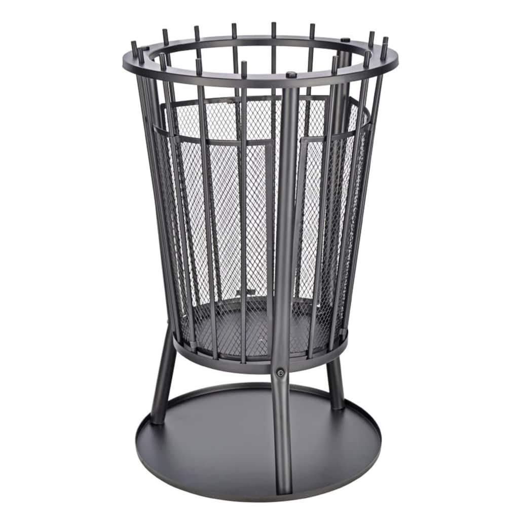 Cesta de fuego para noches de terraza Chimeneas-HI con rejilla protectora