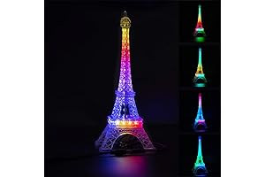 BTF-LIGHTING Paris Lights USB Eiffel Tower 48 RGB LED Mini Night Light Lamp